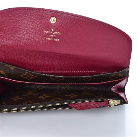 emilie wallet Louis Vuitton fuchsia